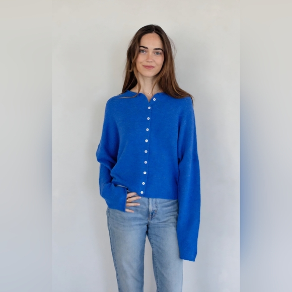 Things Between Sweaters - Piper rolled hem cardigan